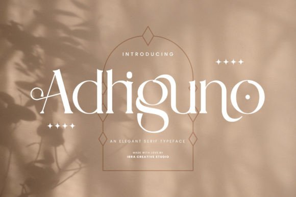 Adhiguno: The Elegant Serif Font for Professional Branding