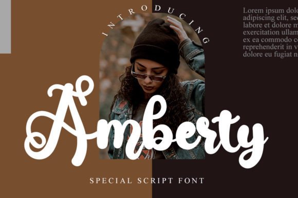 Amberty: The Elegant Script Font for Modern Editorial Design