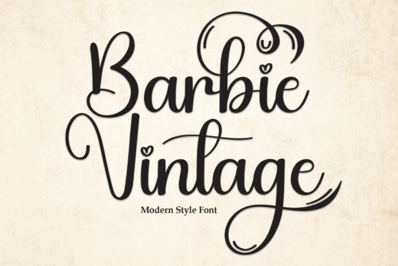 Barbie Vintage: A Sweet Handwritten Typeface for Modern Branding