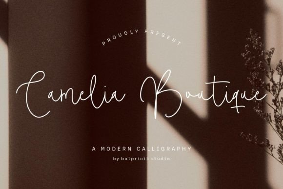 Camelia Boutiue: The Monoline Handwritten Typeface for Elegant Branding