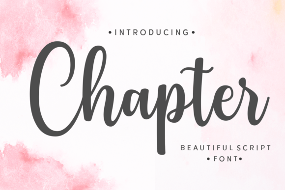 Chapter: The Elegant Script Typeface for Handmade Creations