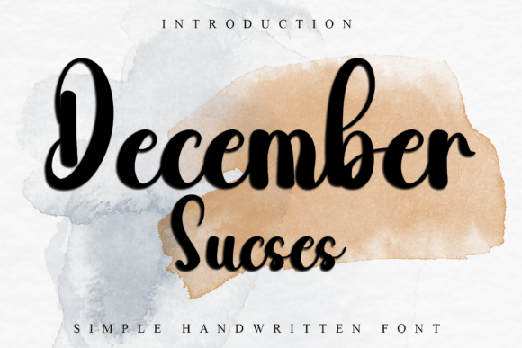 December Sucses: A Playful Handwritten Typeface for Modern Editorial Design