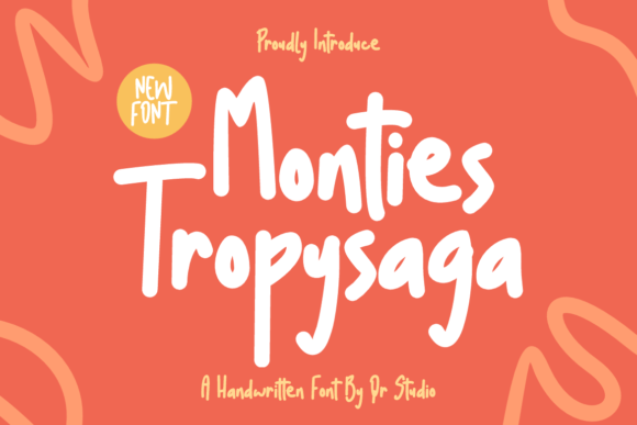 Monties Tropysaga: A Handwritten Typeface for Modern Web Design