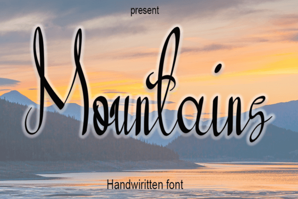 Mountains: The Sweet Script Typeface for Modern Brand Identity