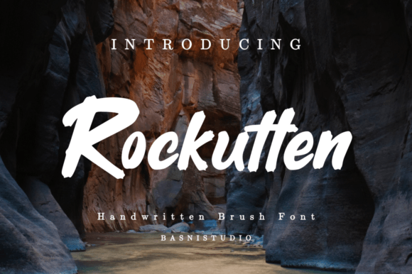 Rockutten: The Handwritten Typeface for Modern Editorial Design