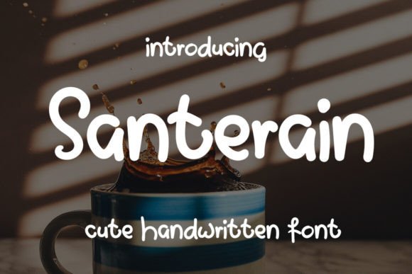 Santerain: The Elegant Script Typeface for Handmade Labels