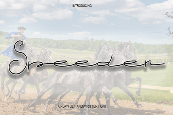 Speeder: A Fresh Script Typeface for Modern Editorial Design