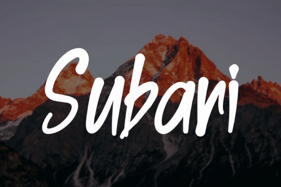 Subari: The Sweet Handwritten Font for Authentic Brand Identity