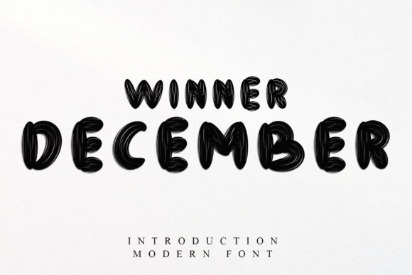 Winner December: A Playful Handwritten Typeface for Modern Branding